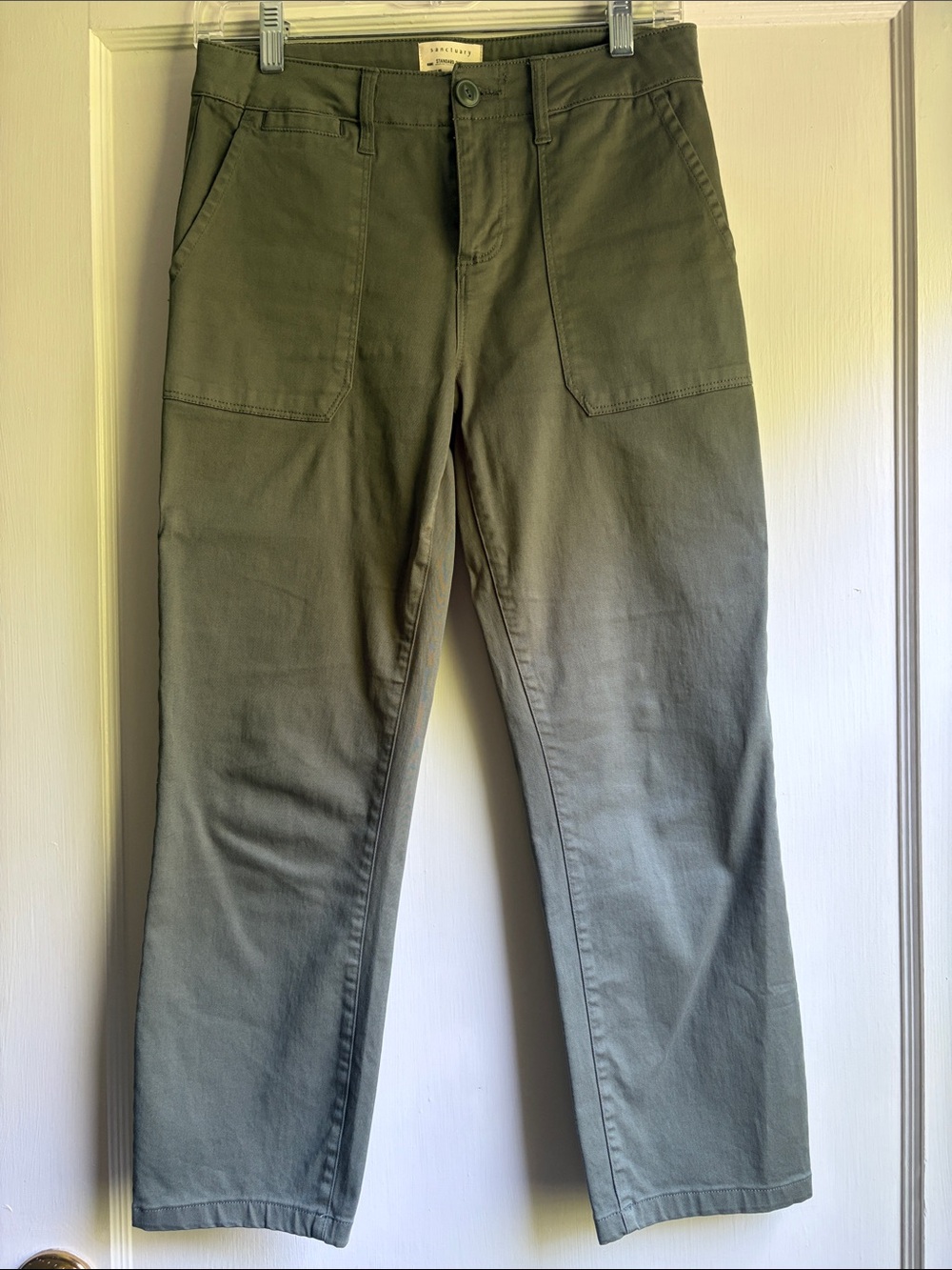 Sanctuary Olive Straight-Leg Capri Pants